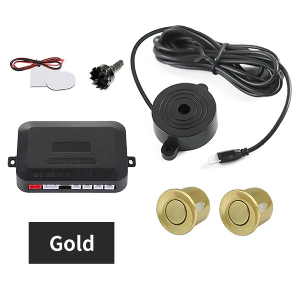 Car Parking Sensor Kit 2 Sensors 22Mm LED Screen Reverse Radar Sound Alert Indicator System 8 Colors - Image 10