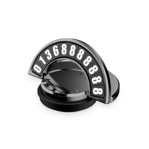 Black Titanium Phone Number Placard - Image 3