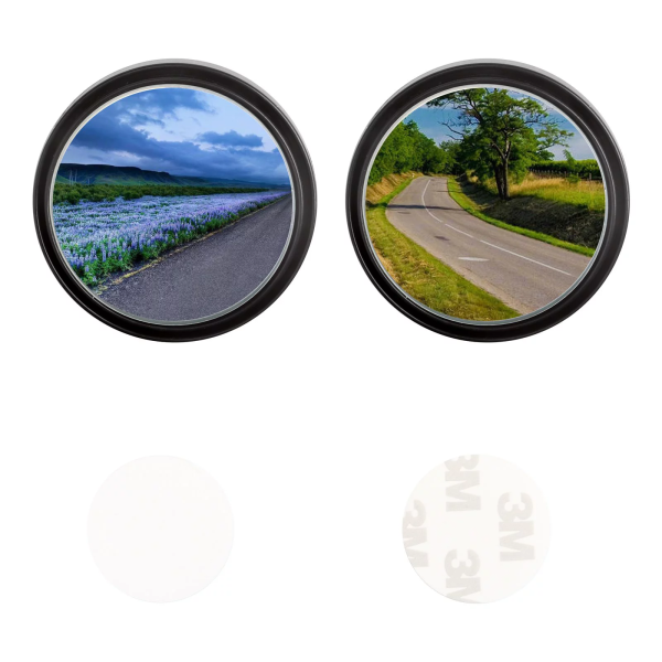 2Pcs 360 Wide Angle Convex Rear Side View Blind Spot Mirror Car Auto Universal - Image 6