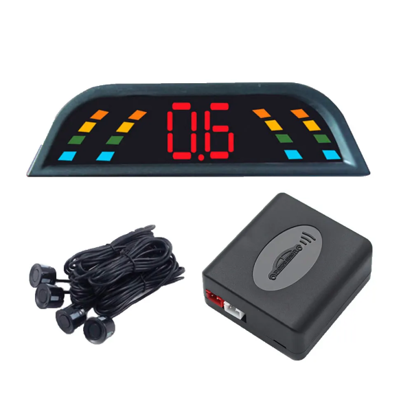 Car Parktronic LED Parking Sensor Kit Backlight Display with Switch Reverse Back-Up Monitor Detector System with 4 Sensors - Image 4