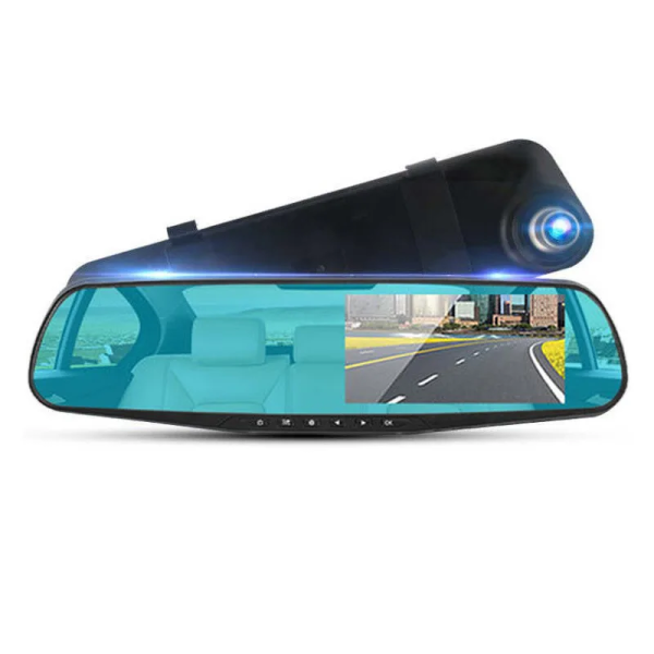 4.3 Inch Driving Recorder Car DVR Rearview Mirror Dual Lens Car Recorder 1080P IPS Front and Rear Camera Registrar Black Box New - Image 7