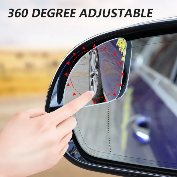 2Pcs Car Blind Spot Mirror Frameless Auxiliary Rearview Mirror Auto Motorcycle Universal Wide Angle Adjustable Small Mirrors - Image 3