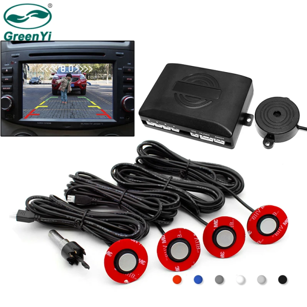 Adjustable Visible Car Video Parking Sensor Rear View Assistance Radar Alarm System 13Mm Depth Sensors