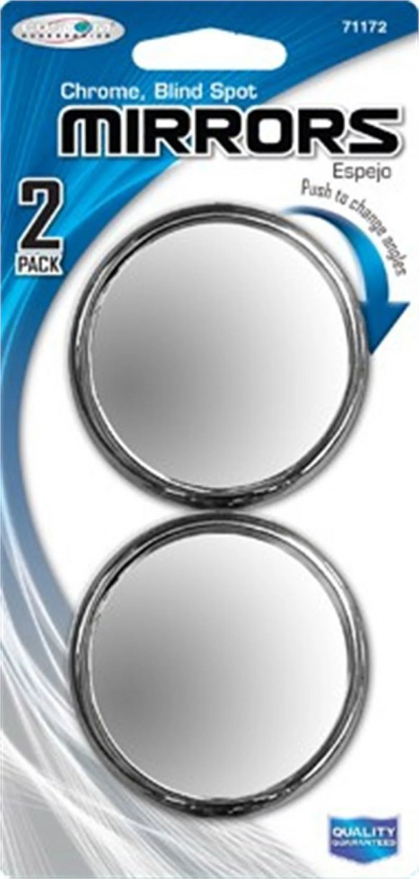 C Accessories 2 Pack Blind Spot Chrome round Adjustable - 2 In. - Image 2