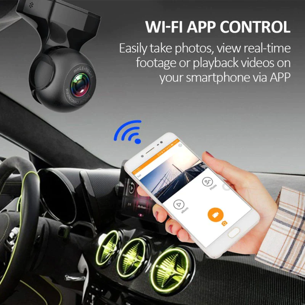 170° Wifi Dash Cam Recorder Car Camera HD 1080P Car DVR Vehicle Video G-Sensor - Image 20