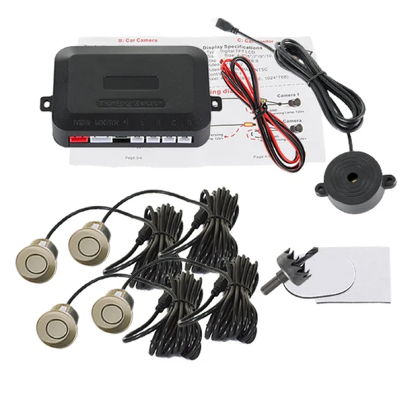 Parking Sensor Kit Buzzer 22Mm 4 Sensors Reverse Backup Radar Audible Alert Indicator Probe System 8 Colors 12V - Image 12