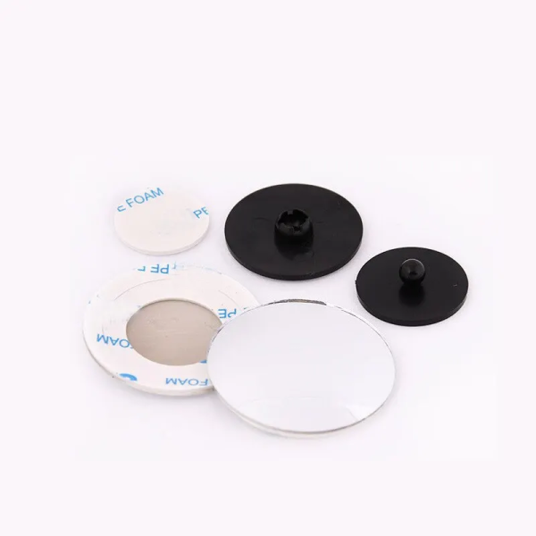 2Pcs round Frame Convex Blind Spot Mirror Safety Driving Wide Angle 360 Degree Adjustable Clear Rearview Mirror - Image 3