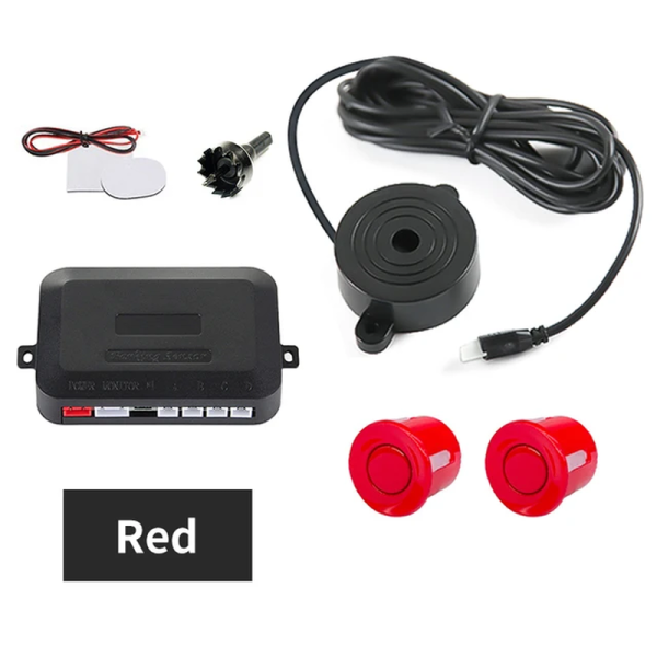 Car Parking Sensor Kit 2 Sensors 22Mm LED Screen Reverse Radar Sound Alert Indicator System 8 Colors - Image 12