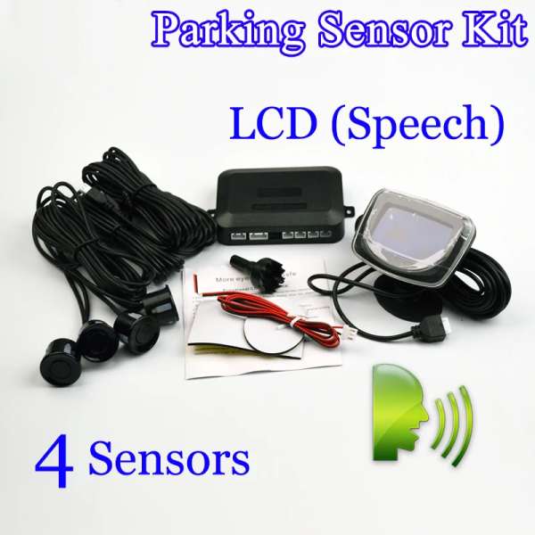 4 Sensors LED Display/ Buzzer 22Mm Car Parking Sensor Kit Reverse Backup Car Parking Radar Monitor - Image 5