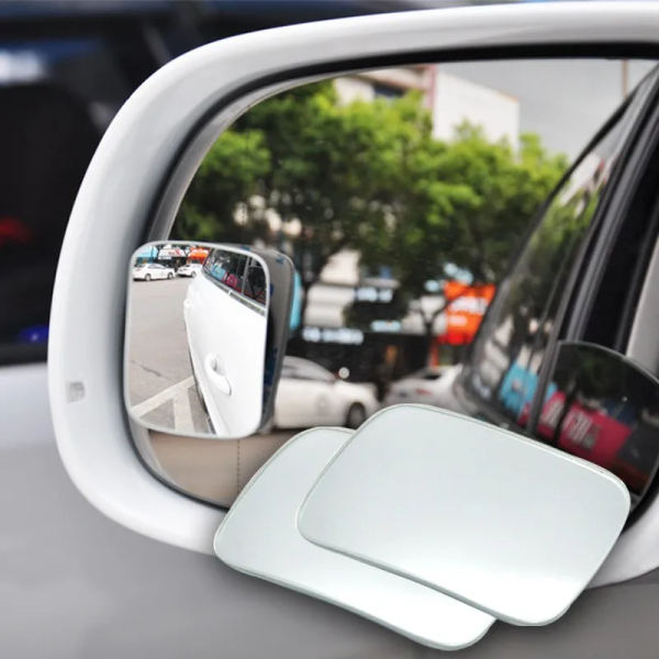 Car outside Mirror Blind Spot Auxiliary Mirror Rear View Convex Wide Angle Parking Reversing Rearview Rimless Mirrors - Image 3