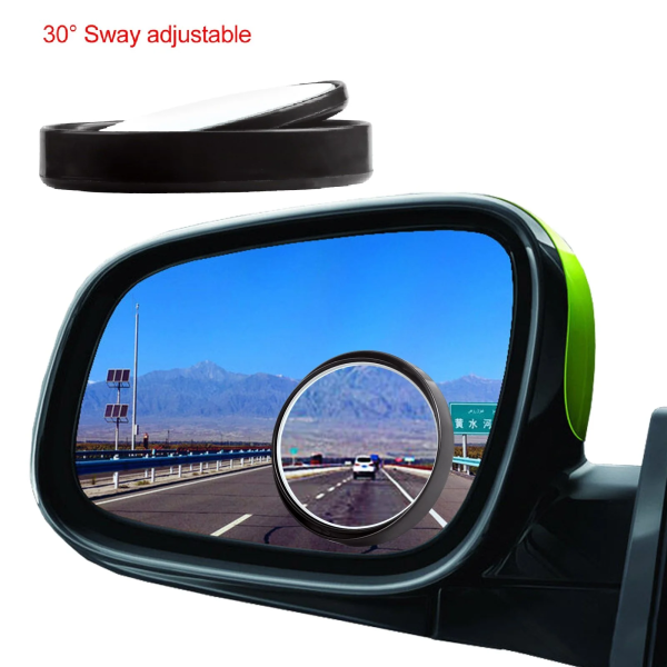 2Pcs 360 Wide Angle Convex Rear Side View Blind Spot Mirror Car Auto Universal