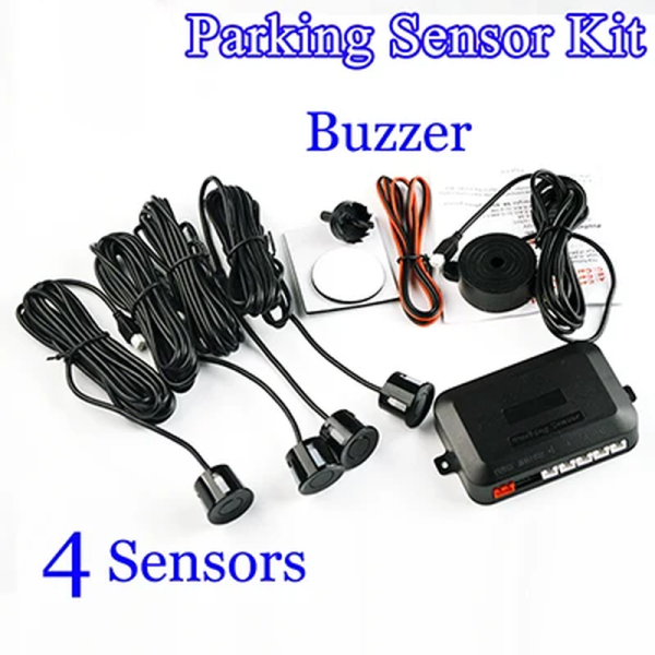 4 Sensors LED Display/ Buzzer 22Mm Car Parking Sensor Kit Reverse Backup Car Parking Radar Monitor