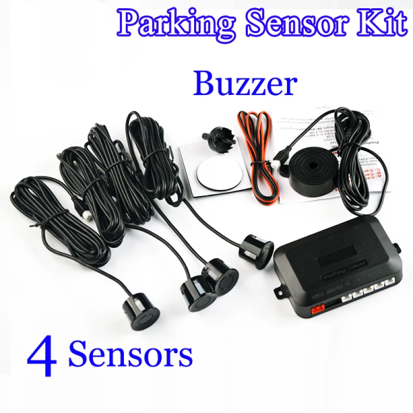 4 Sensors LED Display/ Buzzer 22Mm Car Parking Sensor Kit Reverse Backup Car Parking Radar Monitor - Image 4