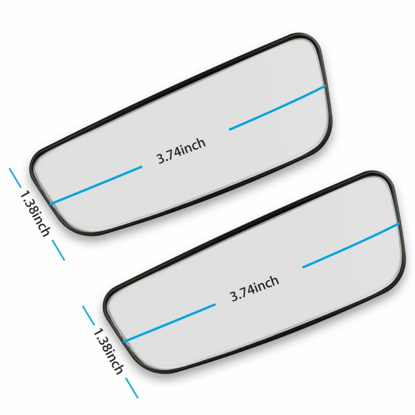 2X 360° Stick on Rear View Auxiliary Blind Spot Mirror Wide Angle Car Truck SUV - Image 2