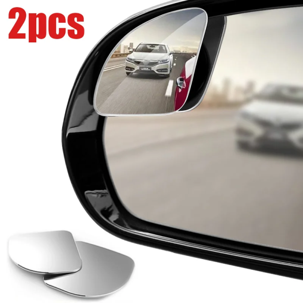 2Pcs Car Blind Spot Mirror Frameless Auxiliary Rearview Mirror Auto Motorcycle Universal Wide Angle Adjustable Small Mirrors - Image 2