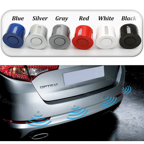 4 Sensors Buzzer 22Mm Car Parking Sensor Kit Reverse Backup Radar Sound Alert Indicator Detector System 12V - Image 7